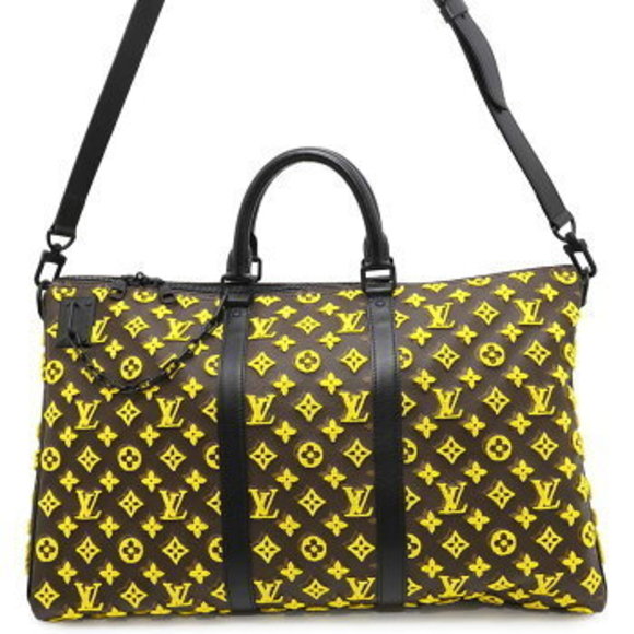 Louis Vuitton Boston Bag Monogram Tuftage Keepall Triangle - Picture 1 of 8